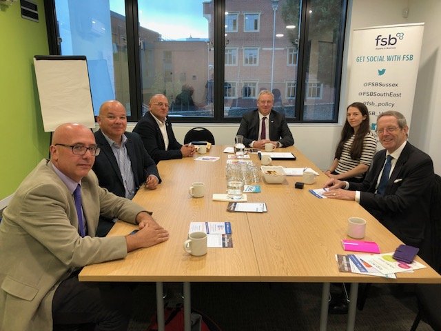 FSB National Chairman Meets Eastbourne Businesses 